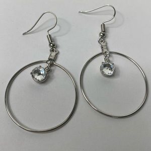 Handmade Swarovski Pendent Dangle Earrings NEW